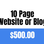 10 Page Word Press or Weebly Website/ Blog